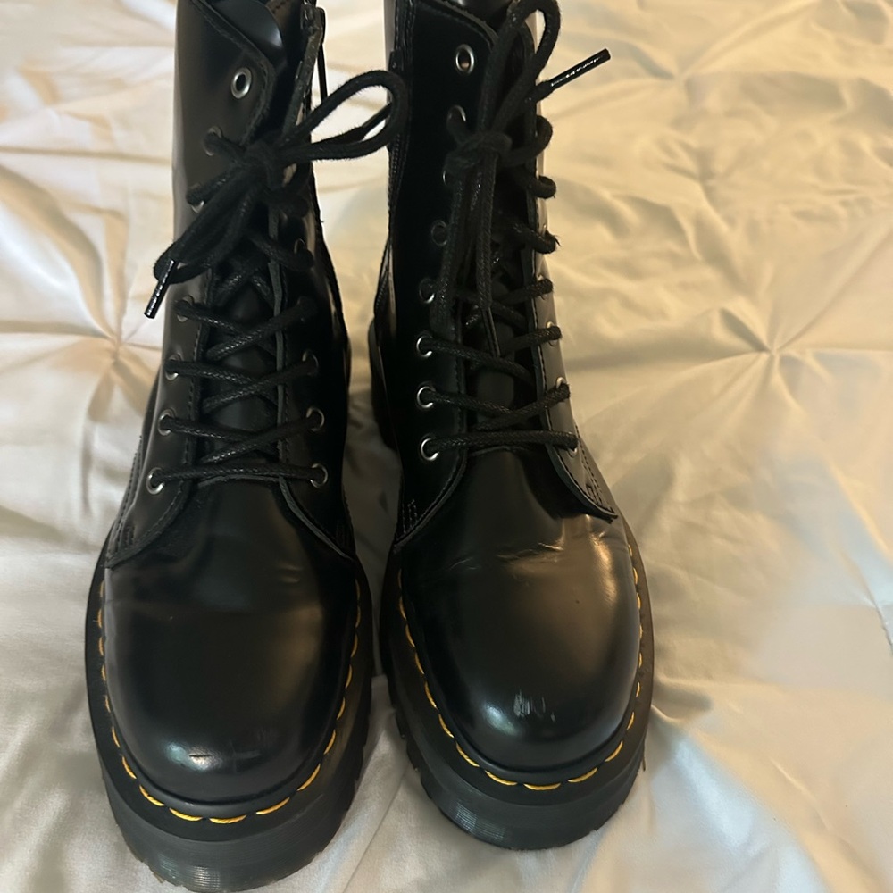 Doc Marten Black Lace-Up /zip up Platform Boot